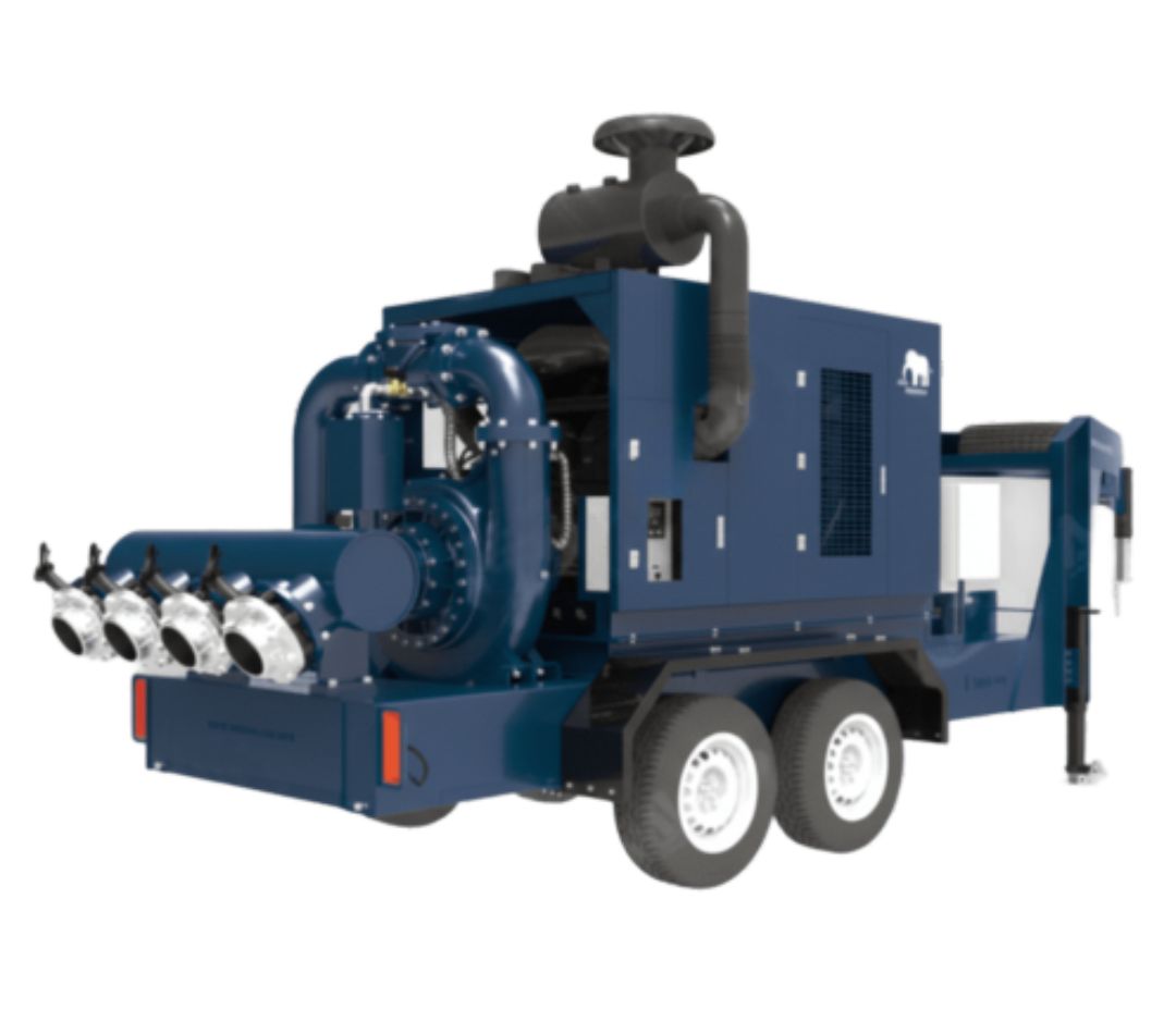 Bomba de escorva a seco AllPrime Bombas modelo SDP 200 560 SP de alta pressão, utilizada para rebaixamento de lençol freático e bombeamento industrial.