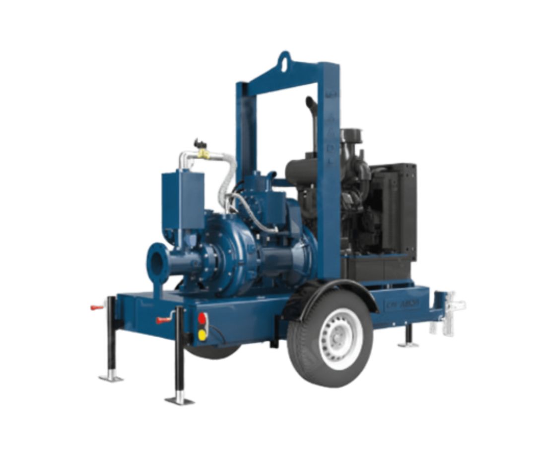 Bomba de escorva a seco AllPrime Bombas modelo SDP 150 350 MP F, para estações de tratamento e indústrias.