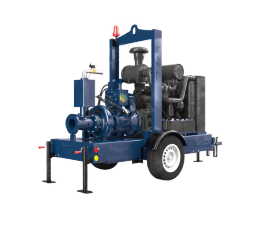 Bomba de escorva a seco AllPrime Bombas modelo SDP 200 340 MP C, 8 polegadas para grandes volumes de água.